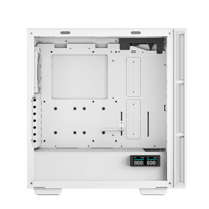 DeepCool CH560 DIGITAL Mid-Tower E-ATX PC Case, Real-Time Dual-Status Digital Display, Tempered glass Side Panel, 4 x ARGB Fans, 380mm GPU Support, USB 3.0, White, 1 Year Warranty | R-CH560-WHAPE4D-G-1