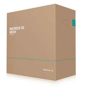 DeepCool MATREXX 55 Mesh ATX PC Case, Tempered Glass Side Panel, 380mm GPU Support, USB 3.0, Black, 1 Year Warranty | R-MATREXX55-BCAGA4-G