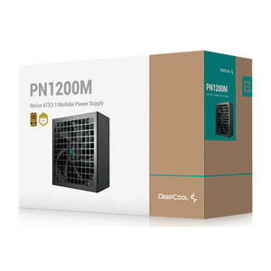 DeepCool PN1200M 80 Plus Gold Power Supply, 1200W, Fully Modular, ATX, Black, 1 Year Warranty | R-PNC00M-FC0B-JGUK