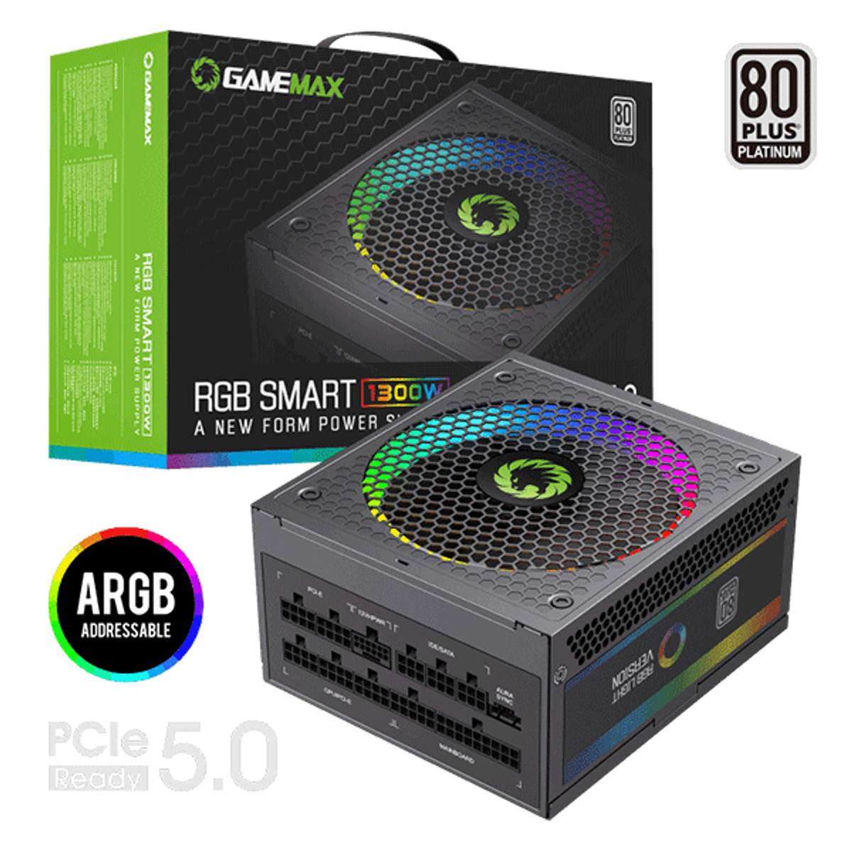 POWER SUPPLY1300W GAMEMAX RGB1300 Platinum | GM-RGB1300-PLT