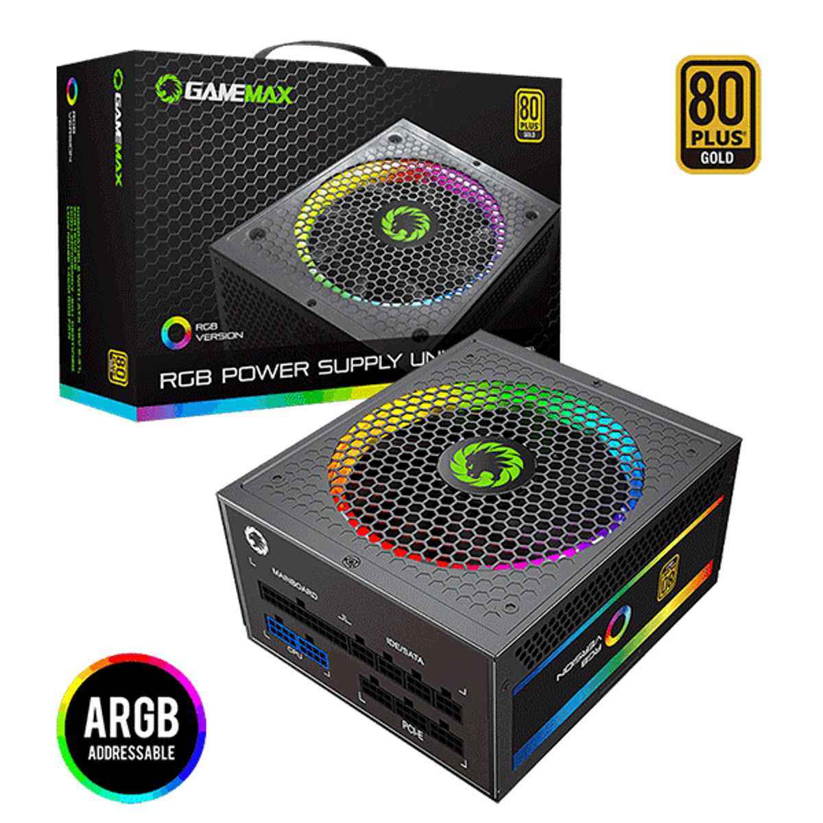 POWER SUPPLY 550W RGB GAMEMAX RGB550 | RGB550