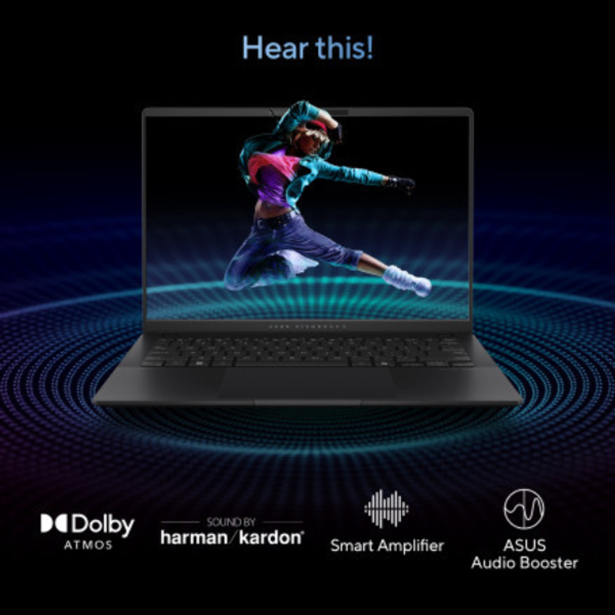 ASUS Vivobook S 14 Intel Core Ultra 7 258V Processor, 32GB RAM, 1TB SSD, 14" WUXGA OLED Display, 60Hz, Windows 11 Home, English & Arabic Keyboard, Neutral Black, 1 Year Warranty | S5406SA-QD076W