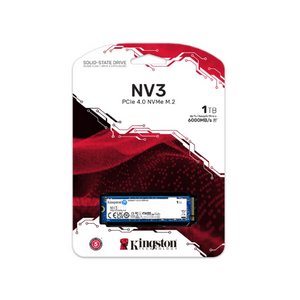 Kingston NV3 1TB PCIe 4.0 M.2 NVMe SSD, 1 Year Warranty | SNV3S1000G