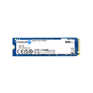 Kingston NV3 500GB PCIe 4.0 M.2 NVMe SSD, 1 Year Warranty | SNV3S500G