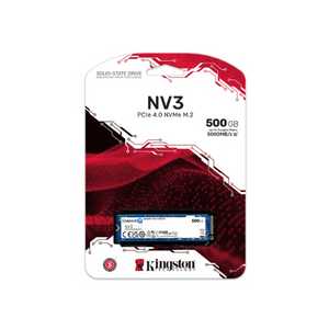 Kingston NV3 500GB PCIe 4.0 M.2 NVMe SSD, 1 Year Warranty | SNV3S500G
