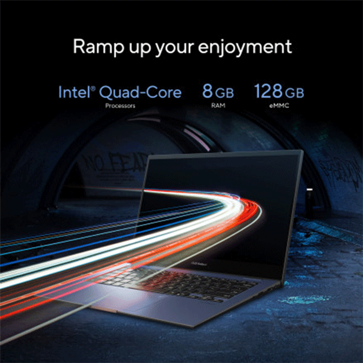 ASUS Vivobook Go 14 Intel Celeron N4500 Processor, 4GB RAM, 128GB SSD, 14" Touch Display, Windows 11 Home, Office 365, 1 Year Warranty | TP1400KA-EC075WS