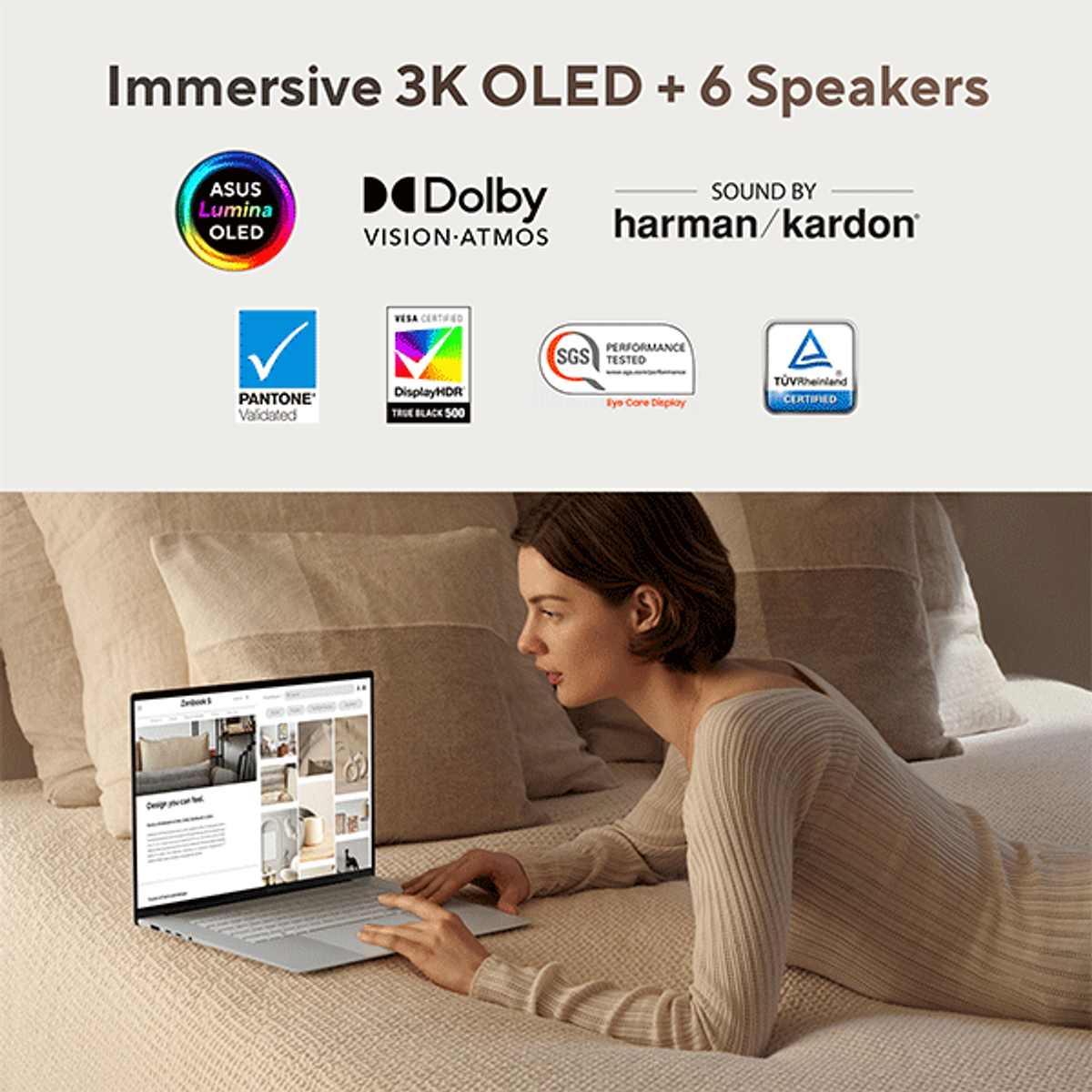 ASUS Zenbook S 16 OLED AMD Ryzen AI 9 HX 370 Processor, 32GB RAM, 2TB SSD, AMD Radeon 890M Graphics, 16" OLED Display, Windows 11 Home, 2 Year Warranty | UM5606WA-RK233W