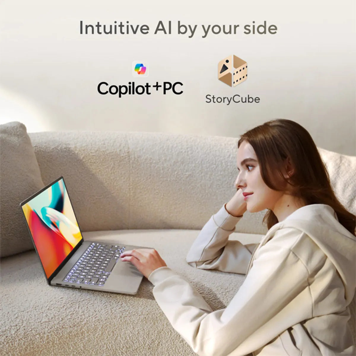 ASUS Zenbook 14 Snapdragon x elite 12 core Processor, 32GB RAM, 1TB SSD, Qualcomm Hexagon 45TOPS, 14" OLED, Zabriskie Beige, WINDOW 11 H, 2 YEARS WARRANTY| UX3407RA-QD906W