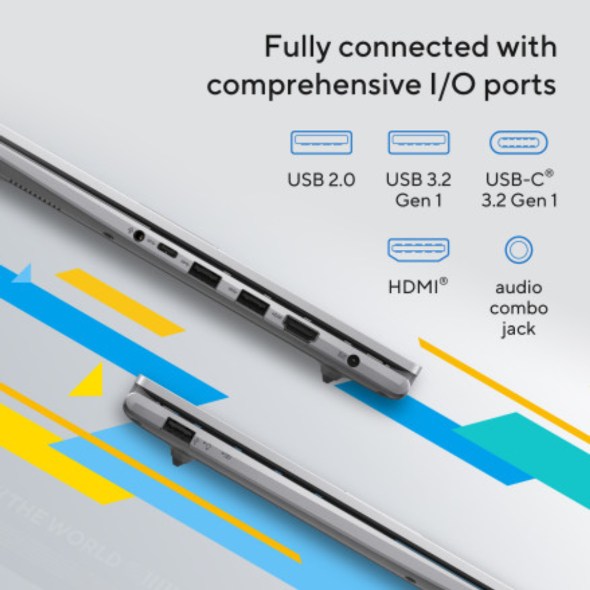 ASUS Vivobook 14 Intel Core i5 1334U Processor, 8GB RAM, 512GB SSD, 14" FHD Display, Windows 11 Home, English & Arabic Keyboard, Quiet Blue, 1 Year Warranty | X1404VA-NK884W