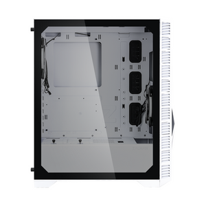 Zalman Z3 Iceberg E-ATX Case, Tempered Glass Side Panel, 2 x ARGB Fans Included, Supports 315mm GPU, White, 1 Year Warranty | ZM-Z3-ICEBERG-WHITE
