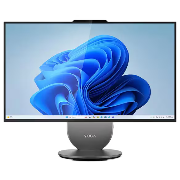 Lenovo Yoga AIO 27IAH10 All-in-One Desktop Intel Core Ultra 9 285H Processor, 32 GB RAM, 1TB SSD, 27" (2560x1440) QHD Display, Windows 11 Home, Luna Grey, English & Arabic Keyboard, 1 Year Warranty | F0J2001SAX